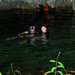 Snorkeling in a cenote